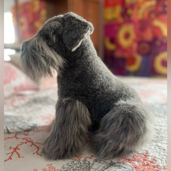Vintage 1988 Dakin Soft Plush Terrier Schnauzer - Picture 2 of 8